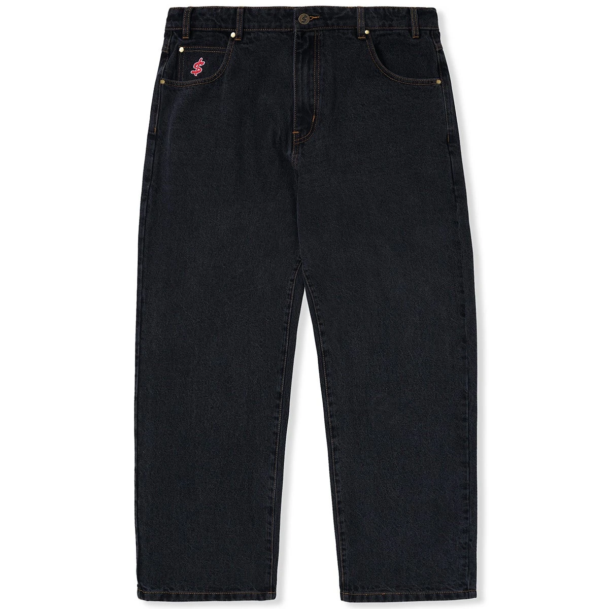 Cash Only Logo Baggy Denim Jeans - Image 3