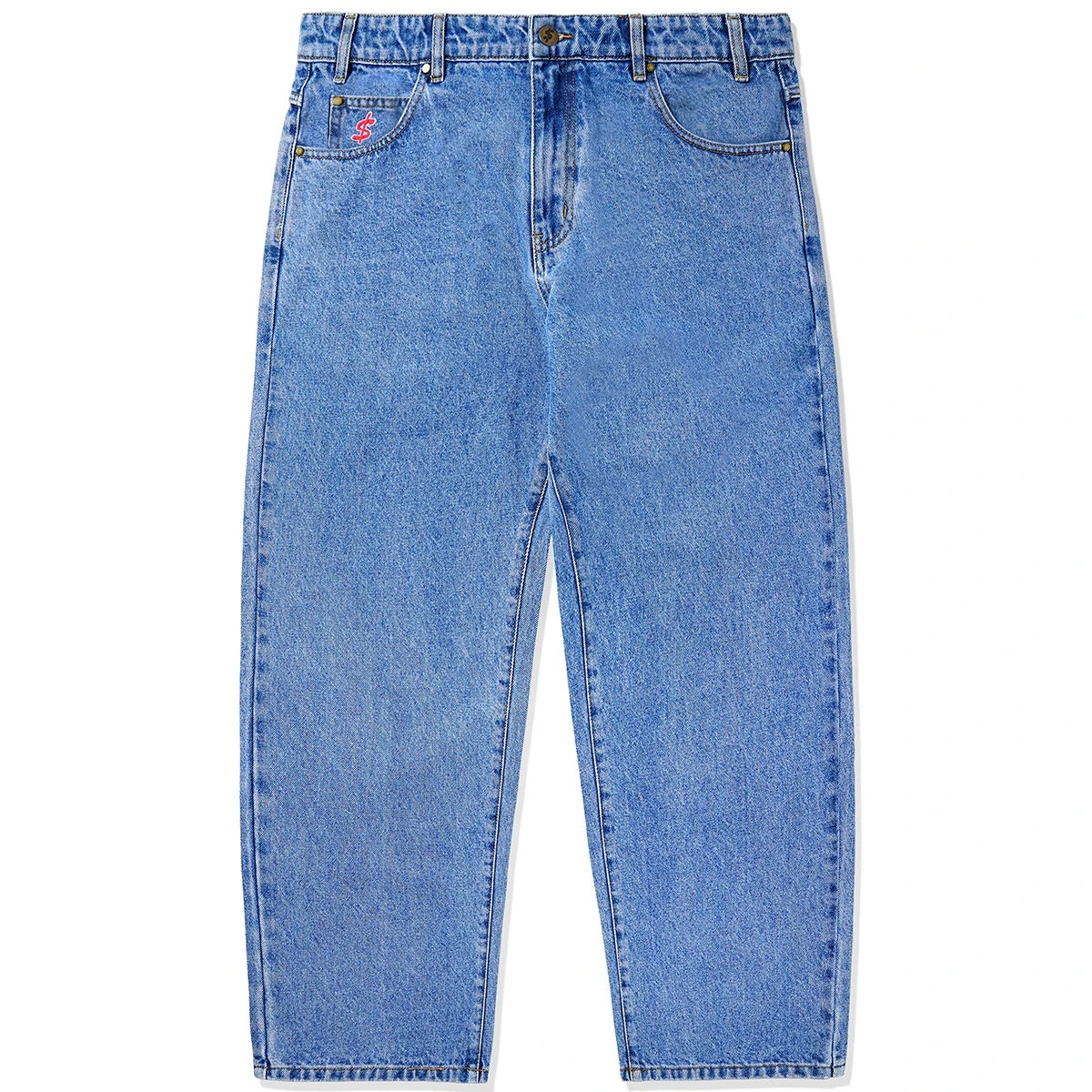 Cash Only Logo Baggy Denim Jeans - Image 2