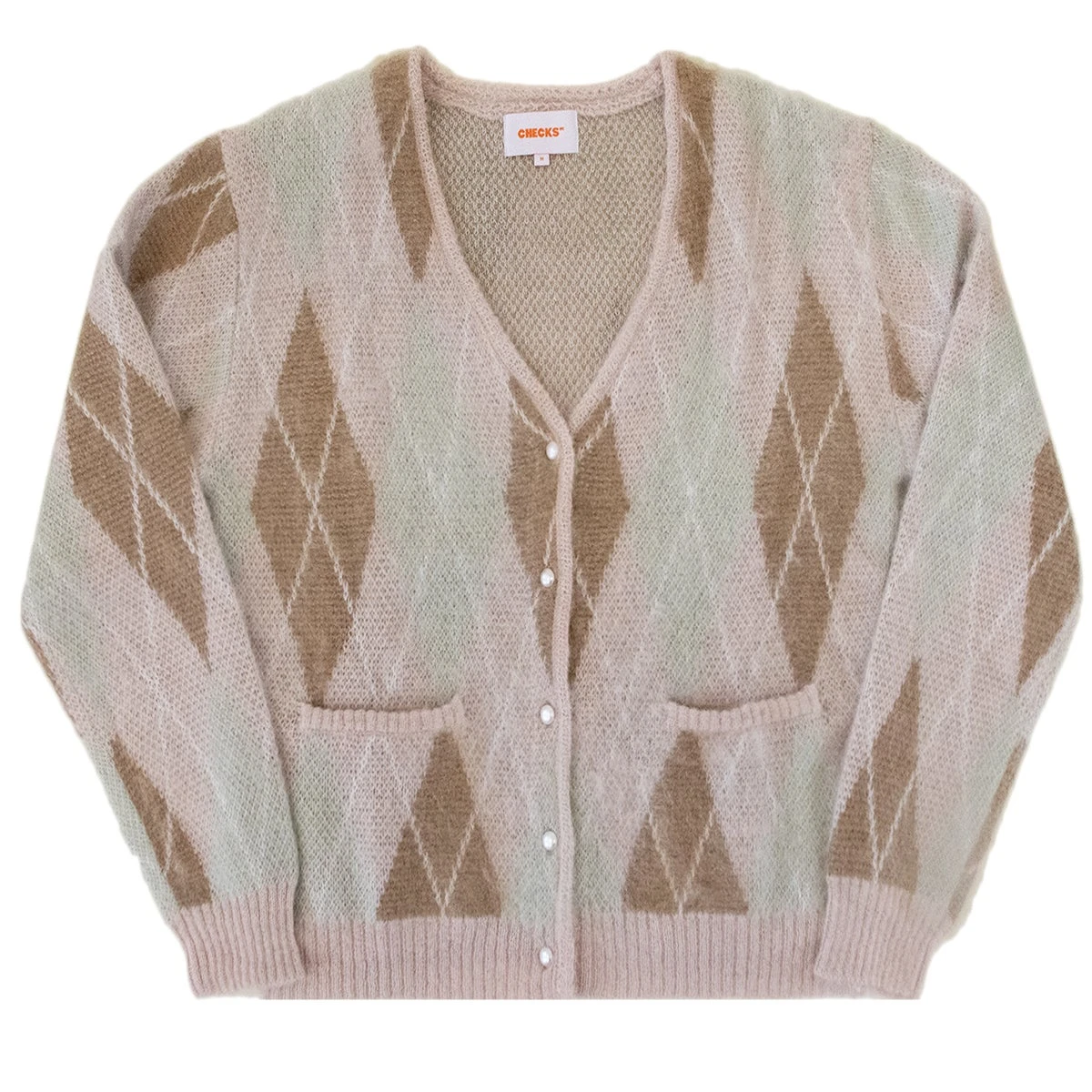 Checks Argyle Mohair Cardigan