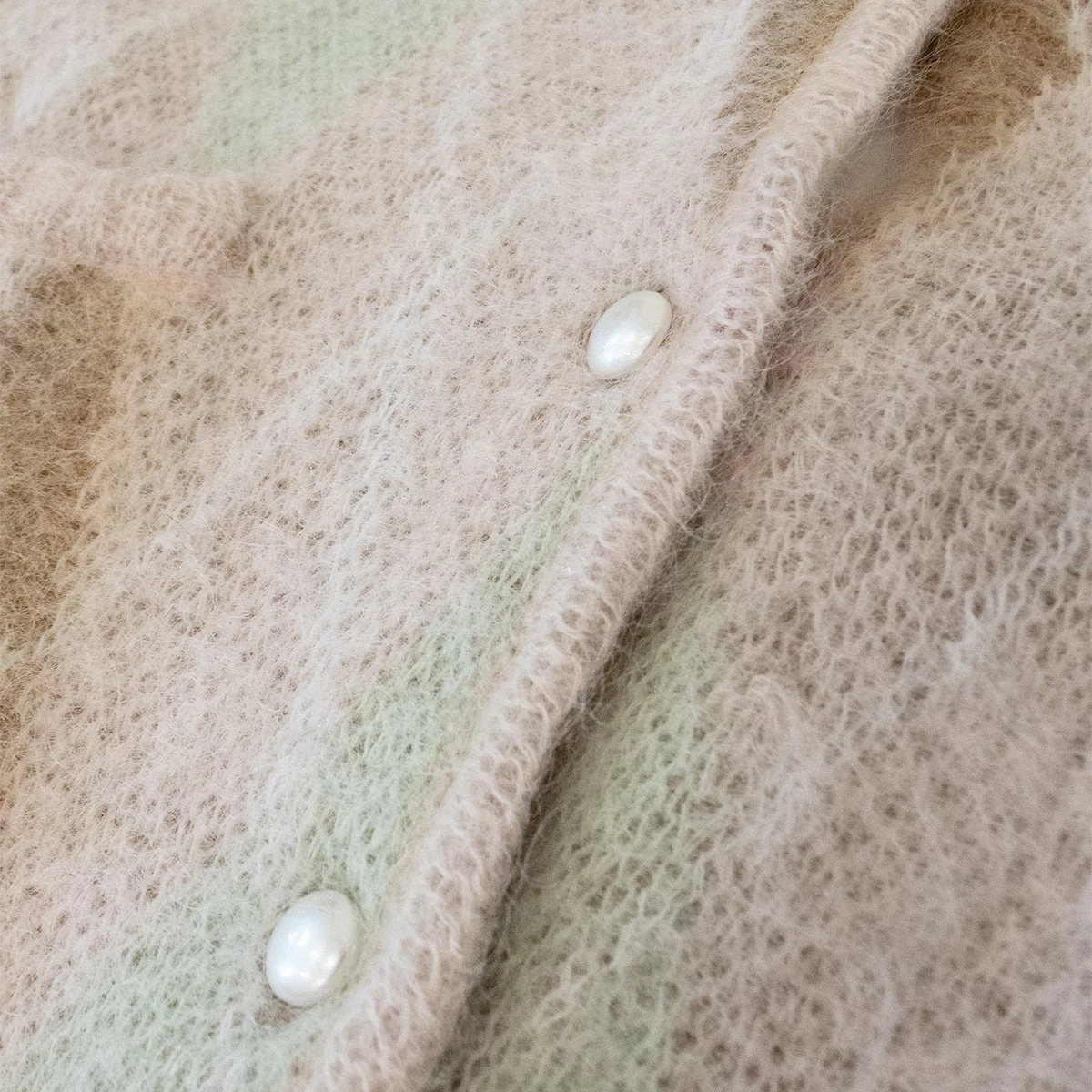 Checks Argyle Mohair Cardigan - Image 2