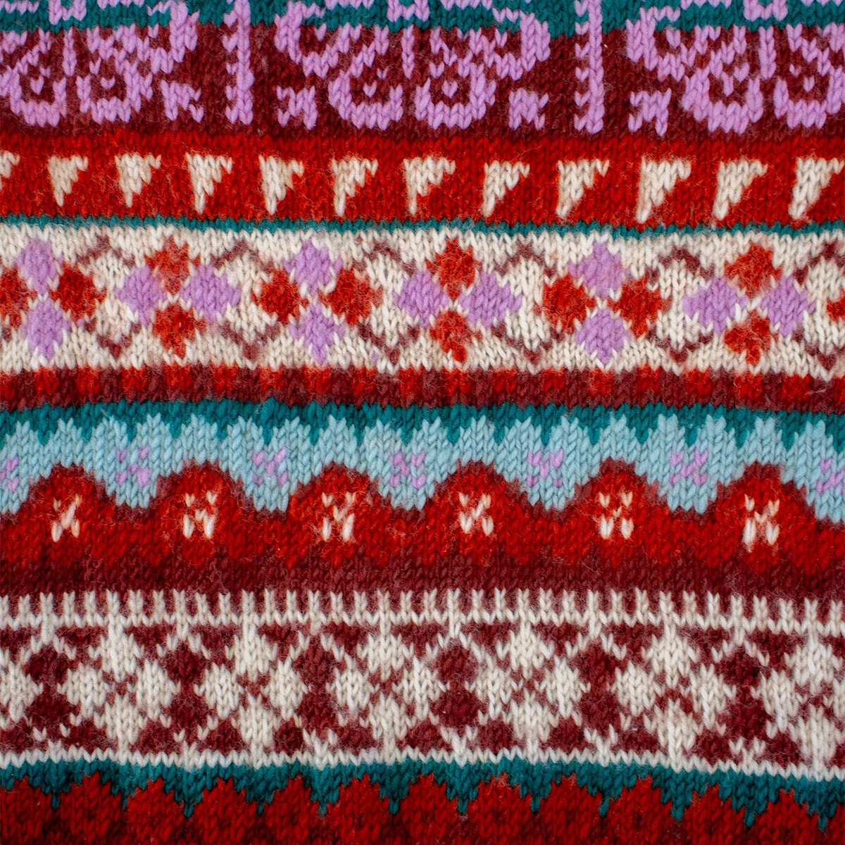 Checks Fair Isle Hand Knit Vest - Image 2