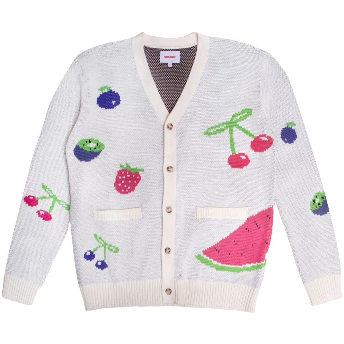 Checks Fruit Cardigan