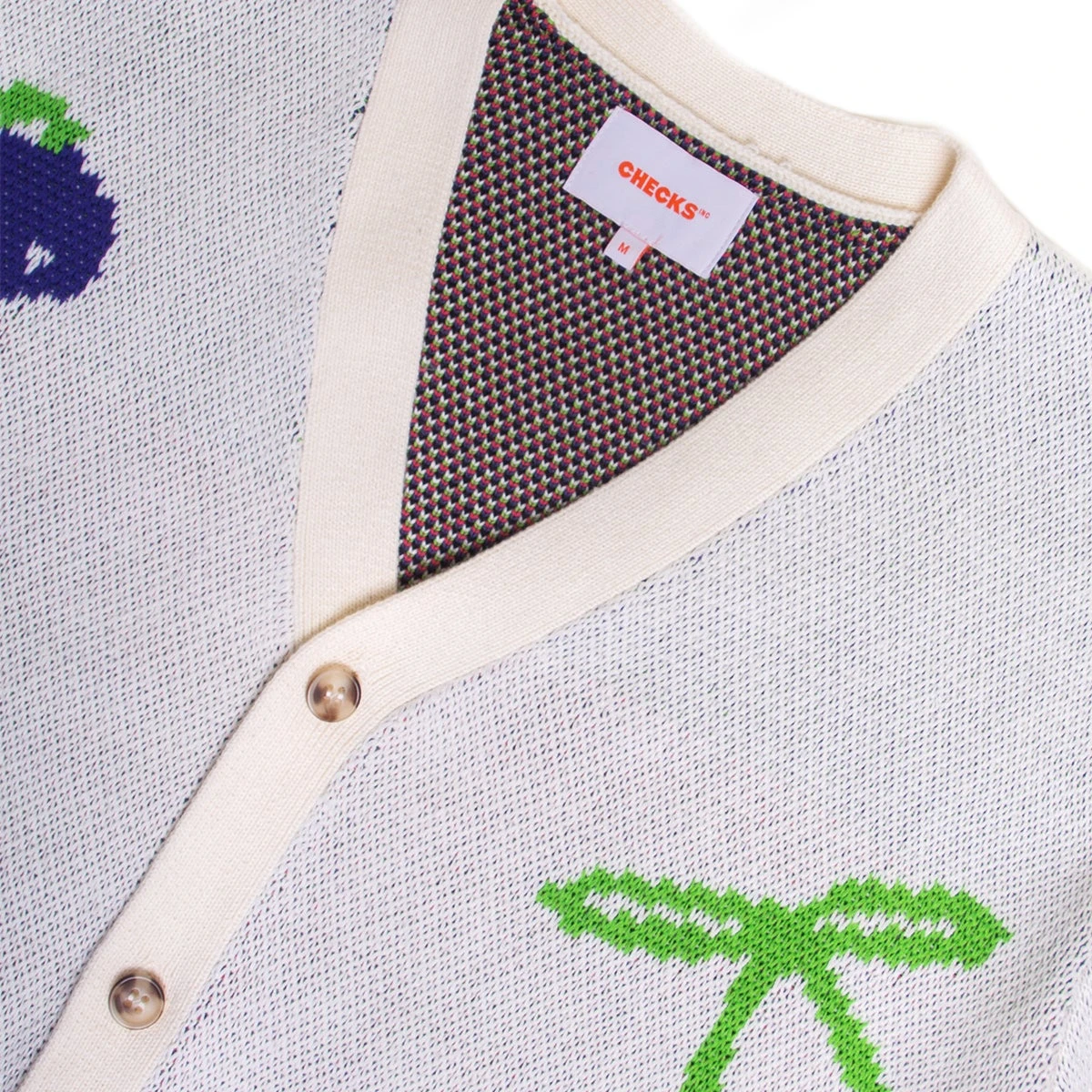 Checks Fruit Cardigan - Image 2