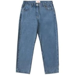 Checks Tapered Jeans