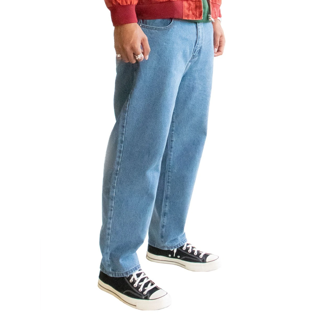 Checks Tapered Jeans - Image 2