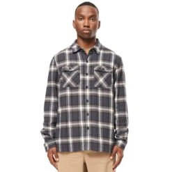 Huffer Check L/S Shacket