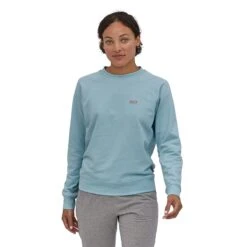 Patagonia Pastel P-6 Logo Organic Wms Crew