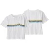 Patagonia Ridge Rise Stripe Organic Easy Cut Tee