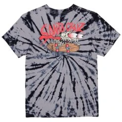 Santa Cruz Bone Slasher Tie Dye Youth Tee
